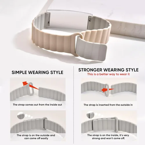 Vista 4 de Cómoda pulsera de identificación médica para hombres y mujeres, correa de silicona grabada personalizada, ajuste cómodo, pulseras de alerta médica