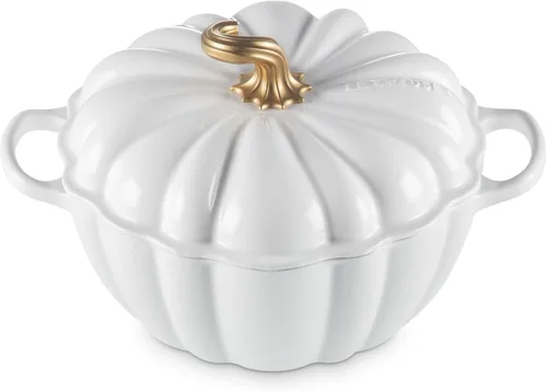 Vista 8 de Le Creuset Cocotte de calabaza de hierro fundido esmaltado, 4 cuartos de galón., regaliz