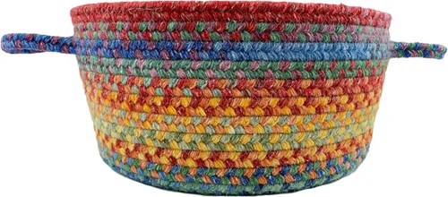 Vista 42 de Capel American Heritage Barn Blue Alfombra Trenzada de Cesta de 0' 12" Azul granero