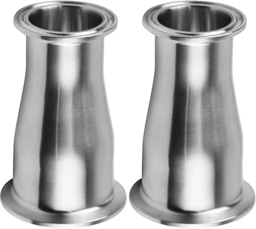 Vista 4 de Beduan Reductor Tri Clamp Férula Acero Inoxidable 304 Montaje Sanitario Tubo de 1.5" OD a 1" Tubo OD (Paquete de 1)