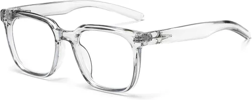 Vista 13 de Lentes cuadrados de moda para mujeres y hombres, lentes de bloqueo de luz azul de moda para computadora