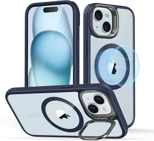 Vista 21 de ESR Funda para iPhone Air con soporte de almacenamiento, compatible con MagSafe, protección contra caídas de grado militar, funda magnética