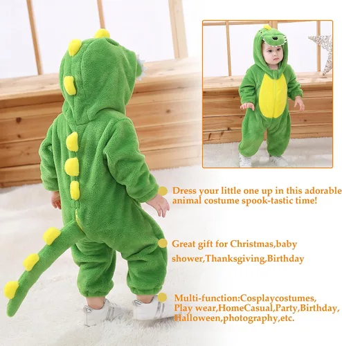 Vista 6 de TONWHAR Disfraz de Halloween para niños pequeños, traje de nieve