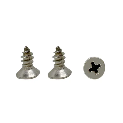 Vista 13 de Tornillos de madera M4x10mm, tornillo Phillips de cabeza plana de acero inoxidable, tornillo autorroscante de cabeza avellanada Phillips