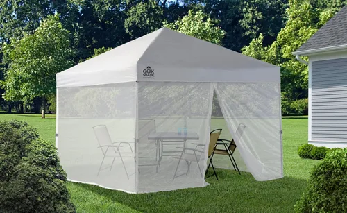 Vista 4 de Quik Shade Kit de pantalla para toldos WE100/C100/SX100, blanco, se adapta a toldos comerciales 100, Weekender 100 o Summit 100