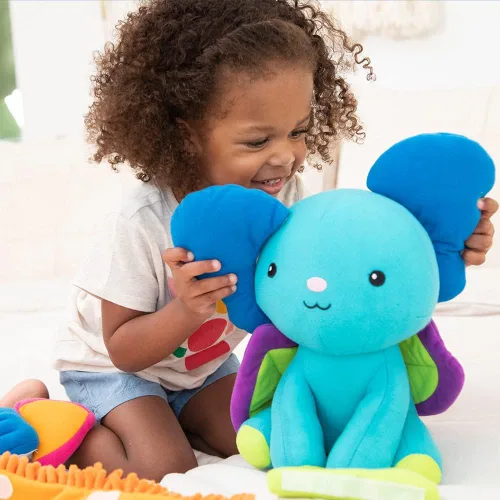 Vista 3 de Educational Insights Mixaroo - Animal de peluche para actividades de aprendizaje socioemocional, juguetes preescolares de motricidad fina, juguetes