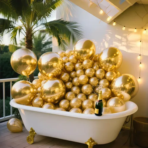 Vista 4 de Kit de arco de globos dorados de 147 piezas, globos metálicos dorados de diferentes tamaños para decoraciones de cumpleaños, baby shower, fiesta