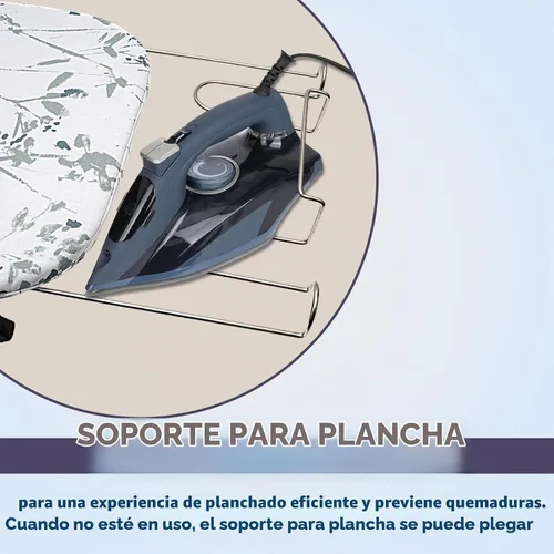 Vista 2 de Tabla de planchar plegable de mesa con soporte de hierro y soporte de hierro, tabla de planchar de metal pequeña portátil que ahorra espacio