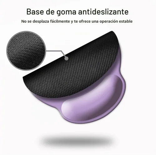Vista 5 de DOOKE Alfombrilla ergonómica para mouse con soporte de muñeca, bonita almohadilla de muñeca con base de goma antideslizante para computadora 01