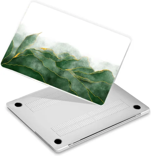Vista 18 de Funda rígida ligera compatible con MacBook Pro de 13 pulgadas CD-ROM (2008-2012) modelo A1278, funda rígida protectora de plástico