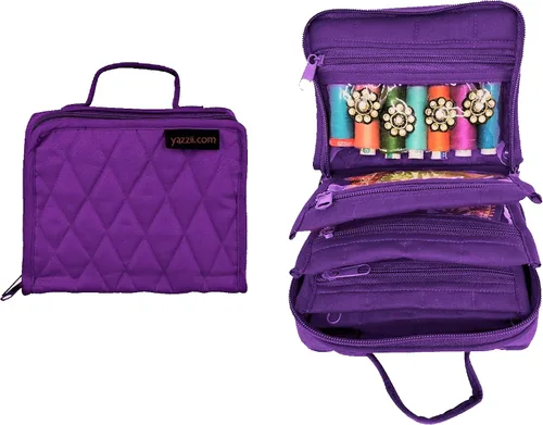 Vista 8 de Yazzii Crafters - Mini bolsa organizadora de almacenamiento multiusos para manualidades, cosméticos y joyas