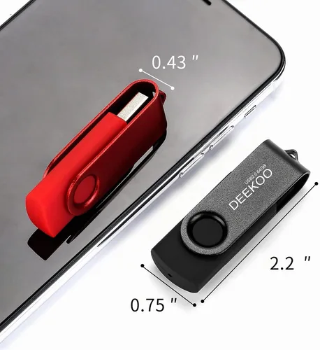 Vista 5 de Memoria USB 2.0 de 64 GB, unidades flash USB 2.0 de 64 GB, colores mezclados: negro y verde
