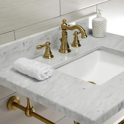 Vista 2 de Fauceture FSC1973ACL American Classic Grifo de Baño Extendido con Pop-Up de Latón, Latón Cepillado Cobrizo cepillado