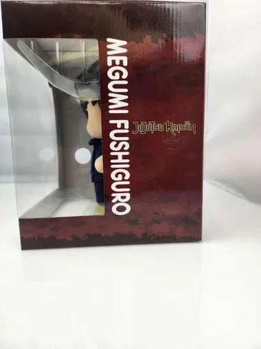 Vista 4 de Great Eastern Entertainment FigureKey Jujutsu Kaisen Megumi Fushiguro 2 Cabeza de plástico movible Ver felpa 8" H