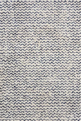 Vista 8 de nuLOOM Cuellar Chevron Shag - Alfombra de área, 4 x 6, azul marino