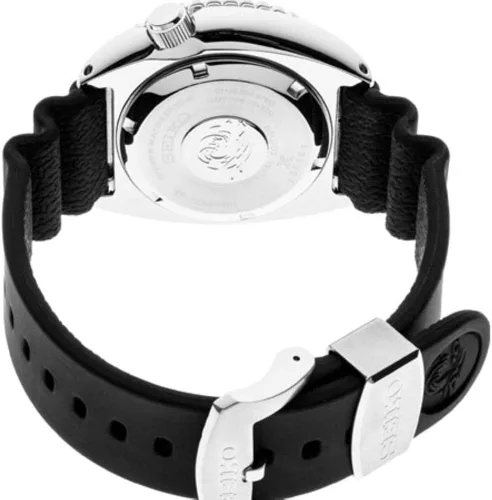 Vista 2 de Seiko Prospex SRPE07K1 Reloj analógico automático de silicona negro para hombre Azul