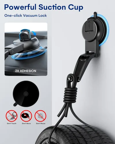 Vista 4 de ZeeHoo Cargador inalámbrico para automóvil, carga rápida de 15 W, soporte de teléfono de auto con sujeción automática, cargador de teléfono celular