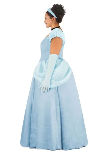 Vista 3 de Disfraz Premium de Cenicienta Disney para Mujer Talla Plus Multicolor