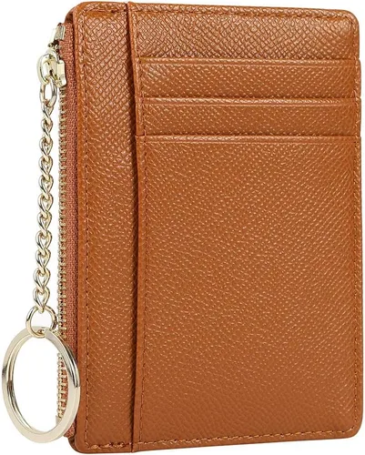 Vista 3 de Cartera minimalista para mujer, 8 tarjetas, monedero, monedero, bolsillo frontal, Casual