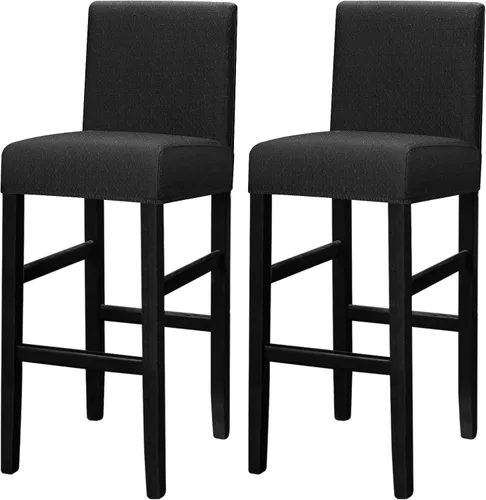 Vista 19 de Lellen - Fundas para taburete de bar de jacquard, fundas para silla de taburete de bar, fundas para silla de bar, fundas para taburete de bar