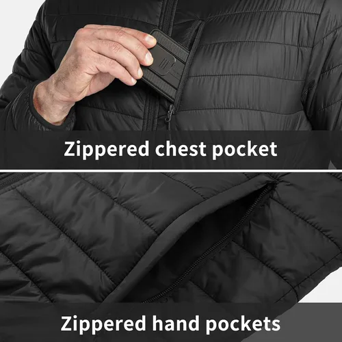 Vista 5 de 33,000ft Chaqueta acolchada ligera y plegable para hombre