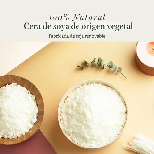 Vista 3 de Hearth & Harbor Cera de soja orgánica para hacer velas, suministros de fabricación de velas naturales de 2 libras, sin cera de abejas, sin parafina