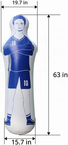 Vista 4 de sailupxinyuan Inflatable Soccer Dummy Goalkeepr Air Mannequin Free Kick Wall Goalkeeper Defender Training