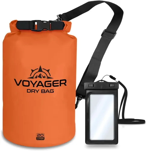 Vista 10 de EcoGear FX Bolsa seca impermeable resistente serie Voyager – Bolsa de compresión duradera – Kayak, rafting, canotaje, senderismo, pesca y camping