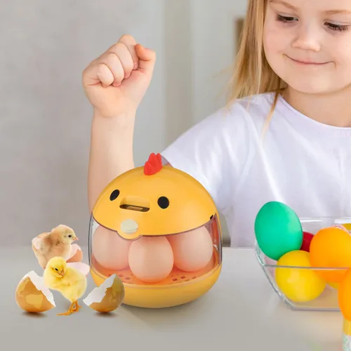 Vista 8 de TOYANDONA Incubadora de 5 huevos con control automático de temperatura y humedad - Incubadora pequeña para aves con ventilación de aire y ovoscopio