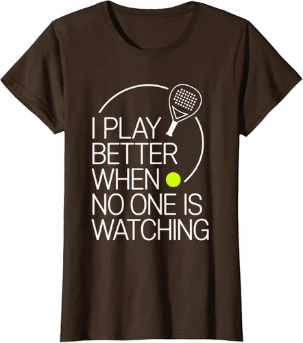 Vista 18 de Camiseta de tenis de pádel I Play Better When No One is Watching