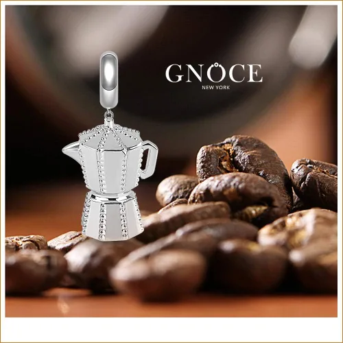 Vista 5 de GNOCE Rose Gold Pendant Charm for Women Sterling Silver Coffee Cup Dangle Charms for BraceletNecklace Christmas Jewelry Gift For Mom Sister Daughter