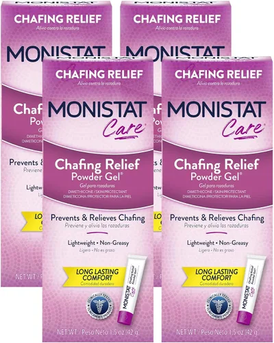 Vista 10 de Monistat Gel en polvo para aliviar rozaduras, protección antirozaduras, gel de rozaduras sin fragancia, 1.5 onzas, 1 paquete