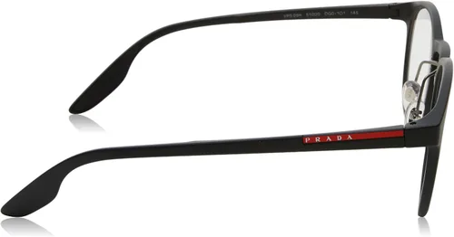 Vista 3 de Prada Linea Rossa - Lentes PS 05HV para hombre, goma negra, 2.087in