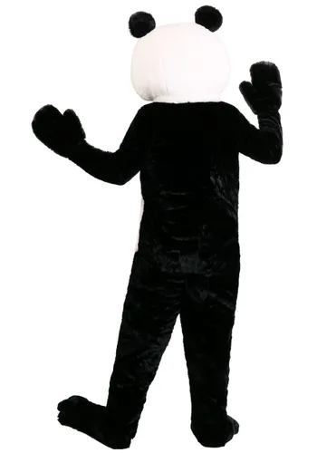 Vista 2 de Disfraz de oso panda talla grande para adultos Multicolor