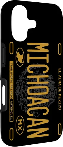 Vista 3 de Michoacano Michoacan Mexican State License Plate Phone Case for iPhone 17