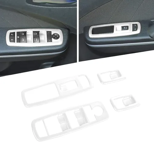 Vista 22 de Voodonala Interruptor de elevación de ventana, botón de control de elevalunas eléctrico, embellecedor para Dodge Charger Durango 2011-2025, para RAM