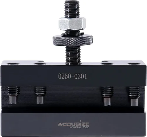 Vista 11 de Accusize Industrial Tools - Soporte CXA para torneado y rectificado, para herramientas de torneado de 1 pulgada, portaherramienta de cambio rápido