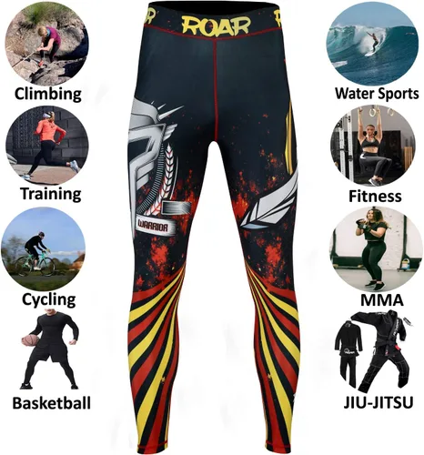 Vista 5 de Roar MMA - Pantalones de compresión para gimnasio y entrenamiento