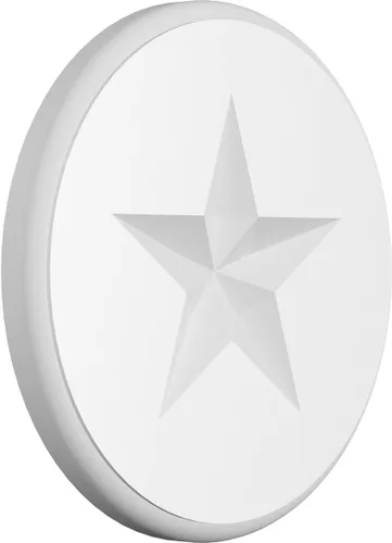 Vista 16 de Ekena Millwork ROSP030X030X100GRY08 Roseta estándar con borde redondeado, PVC
