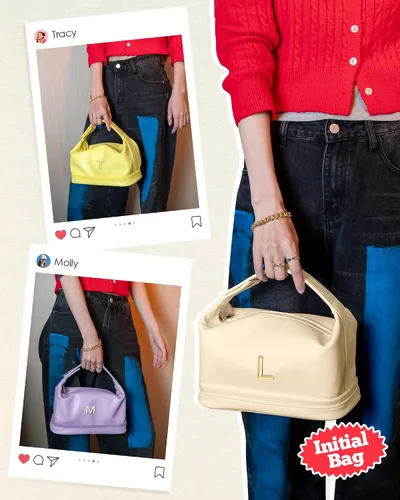 Vista 7 de Bolsa de maquillaje con asa, bolsa de cosméticos impermeable de doble capa, bolsas de maquillaje de cuero PU de gran capacidad con letra, bolsa