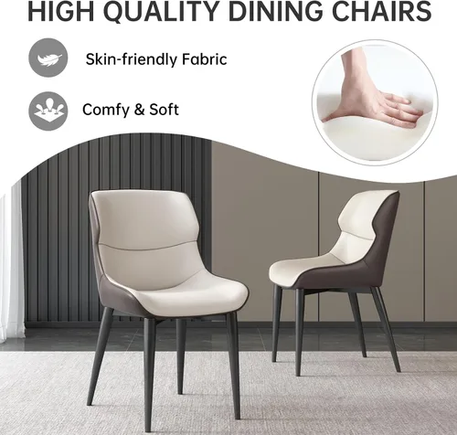 Vista 7 de Mesa de comedor negra de 55 pulgadas, una mesa rectangular de extremo redondeado con patas de diseño ondulado para cocina, comedor, oficina en casa