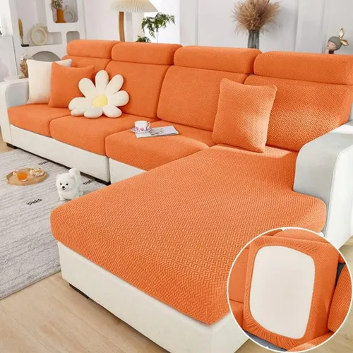 Vista 14 de Funda mágica universal para interior de sofá, funda de sofá resistente al desgaste, funda de sofá modular en forma de L, diván con cojín separado