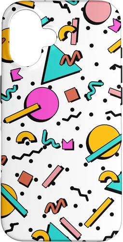 Vista 32 de Vintage Geometría Forma Patrón Retro 80s 90's Nostalgia Case para iPhone 17