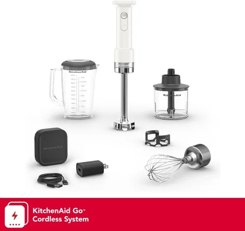 Vista 2 de KitchenAid Batidora de mano inalámbrica Go con accesorios, batería incluida