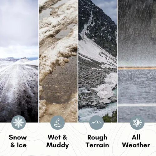 Vista 5 de Neos Voyager Botas impermeables de invierno para hombre y mujer - Se ajusta a botas de nieve y de trabajo - Calificadas para 0°F