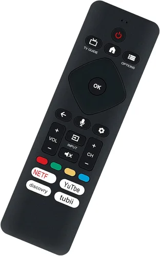 Vista 4 de URMT26CND002 Control remoto de reemplazo por voz aplicable para Philips Google TV 50PUL7672/F7 75PUL7552/F7 5PUL7552/F7 43PUL7672/F7 65PUL7672/F7