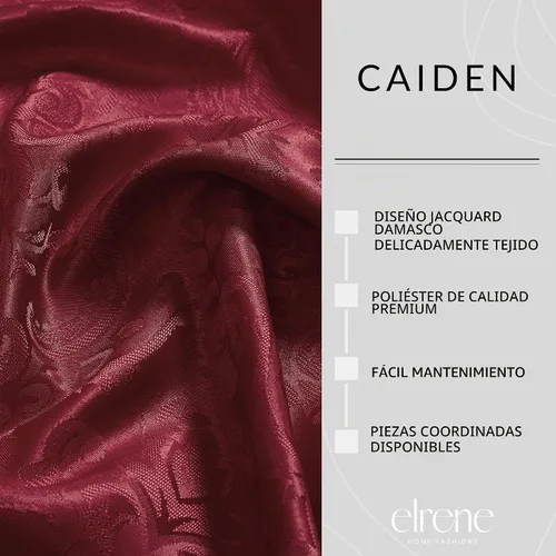 Vista 3 de Elrene Home Fashions Caiden Elegance - Servilleta, diseño de Damasco Arándano