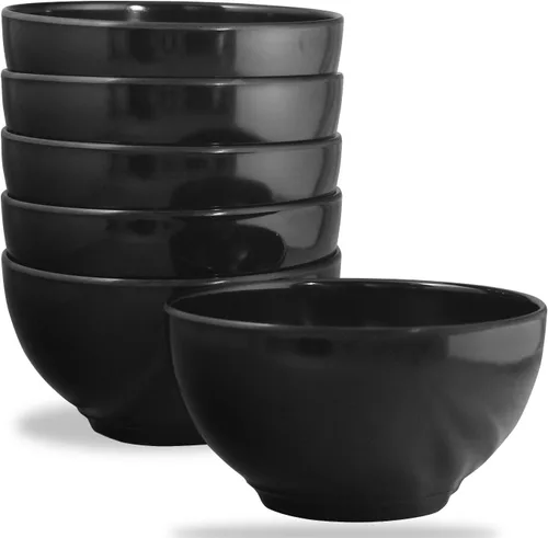 Vista 14 de Reston Lloyd Calypso Basics - Juego de 6 cuencos de cereales 100% melamina sin BPA, resistentes a roturas, aptos para lavavajillas, cuencos de apples