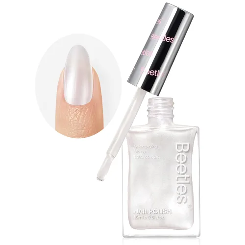 Vista 11 de Beetles - Esmalte de uñas morado – Violeta nublado de 0.51 onzas líquidas, esmalte de uñas morado pastel con purpurina de secado rápido para uñas