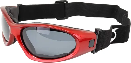 Vista 6 de Hurricane Eyewear 2 pares de gafas de sol híbridas para esquí acuático y acuático de categoría 5 marcos negros con lentes de espejo azul rojo